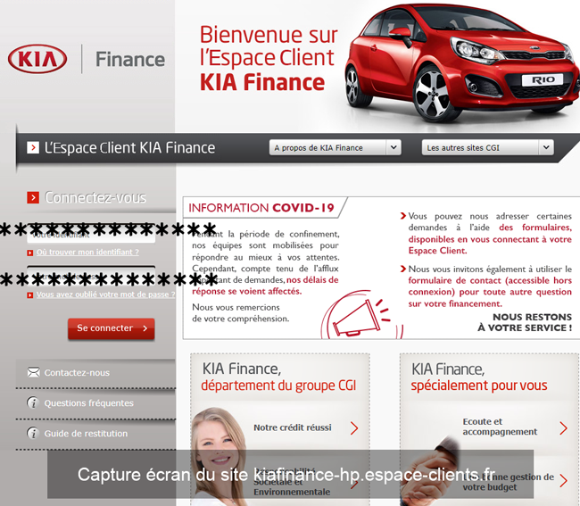 kia finance sign in