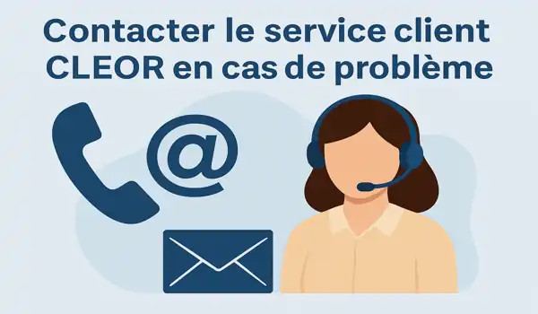 Contacter le service client Cleor en cas de problème