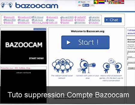 comment Supprimer mon Compte Bazoocam