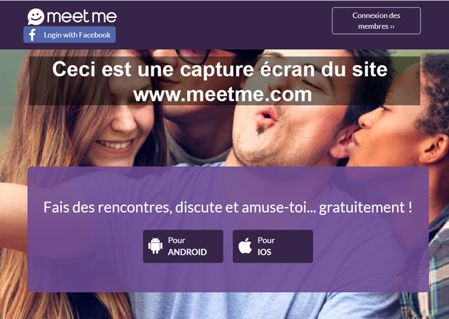 étapes d'inscription et de connexion sur MeetMe rencontres