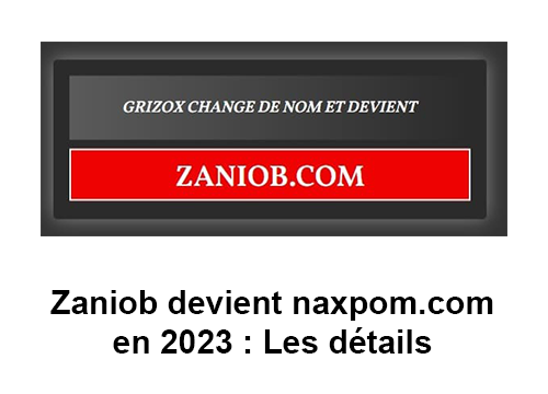 Zaniob ne fonctionne plus, nouvelle adresse en 2023