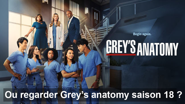 regarder la saison 18 de Grey’s Anatomy en streaming.