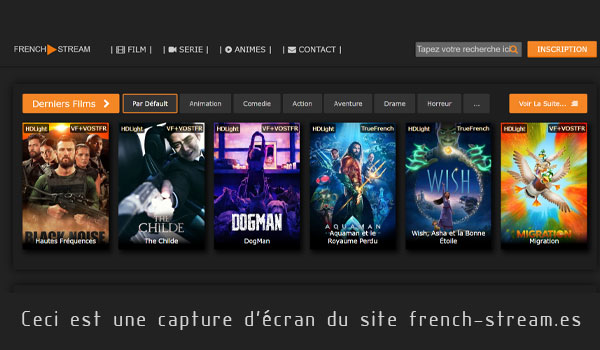 Adresse FrenchStream 2024 pour regarder des films