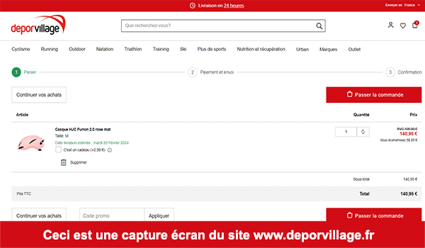 Comment commander sur le site www.deporvillage.fr ?