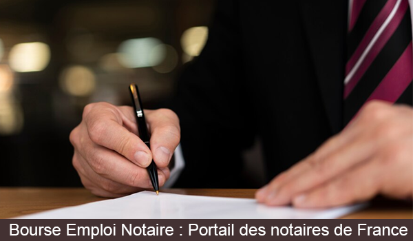 Accès portail de Bourse Emploi Notaire 