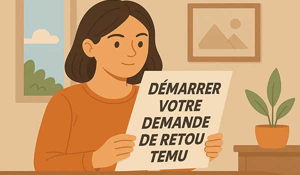 Demande de retour Temu