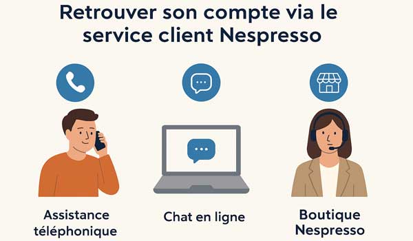 Retrouver son compte via le service client Nespresso