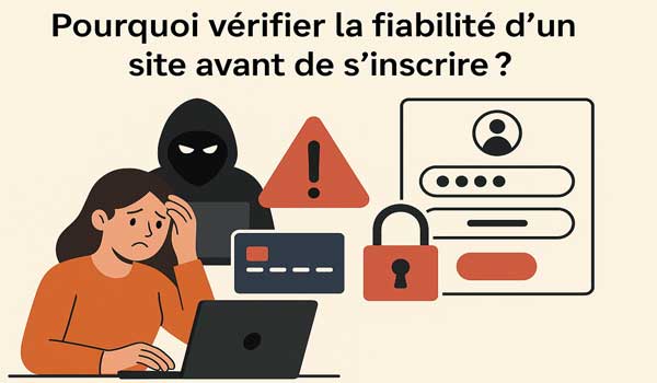 Pourquoi vérifier la fiabilité d'un site avant de s'inscrire ?