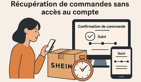 Récupération de commandes sans accès au compte Shein