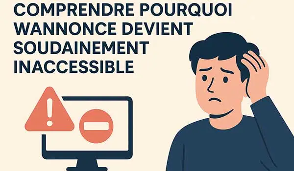 Comprendre pourquoi Wannonce devient soudainement inaccessible