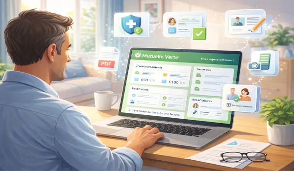 Que permet l'espace adhérent Mutuelle Verte (espace client) ?