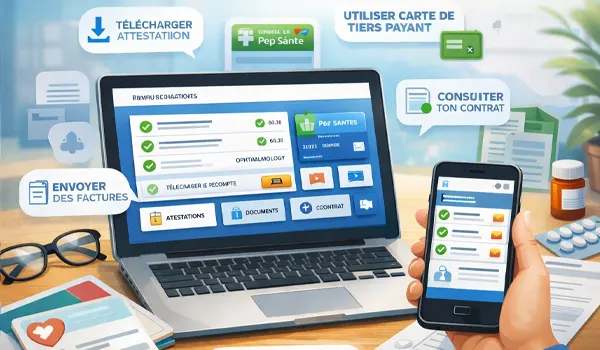 Que peux-tu faire concrètement dans ton pop santé espace personnel ?