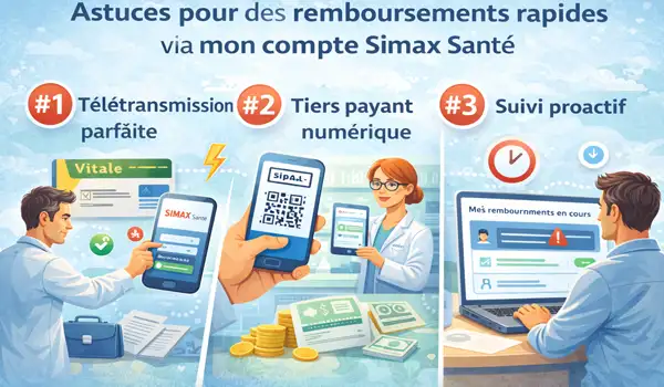 Astuces pour des remboursements rapides via mon compte Simax Santé