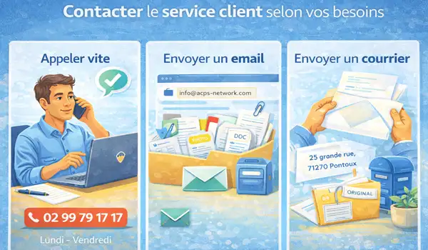 Contacter le service client selon vos besoins