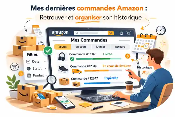 Mes dernières commandes Amazon : retrouver et organiser son historique