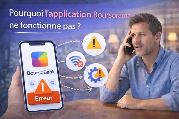 Pourquoi l'application Boursorama ne fonctionne pas ?