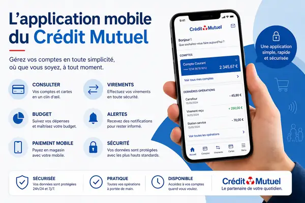 L'application mobile du Crédit Mutuel