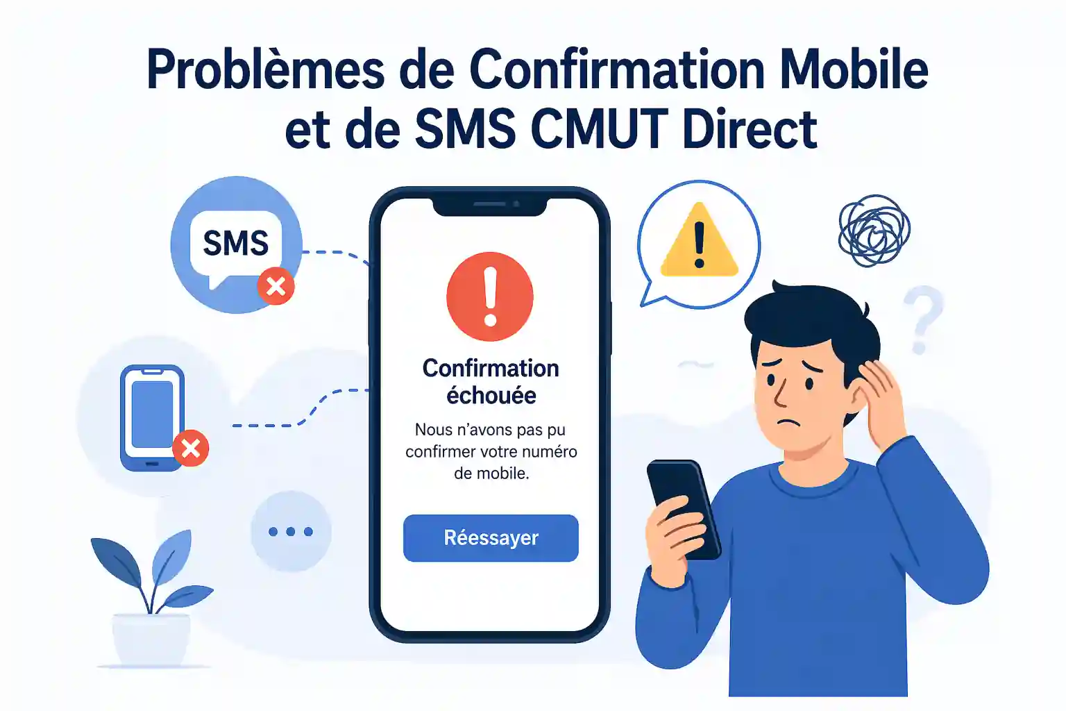 Problèmes de Confirmation Mobile et de SMS