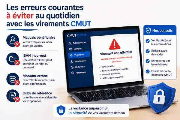 Les erreurs courantes à éviter au quotidien pour accéder à CMUT virement