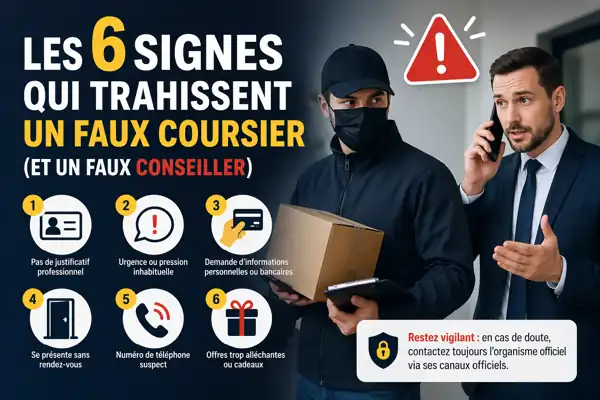 signes qui trahissent un faux coursier