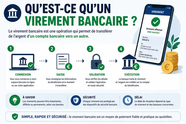 Qu'est-ce qu'un virement bancaire ?