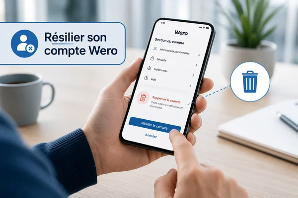 Supprimer ou résilier son compte Wero